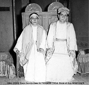 084- Oran- Deux Saints dans La Passion- 1954- Rene et Guy Montaner